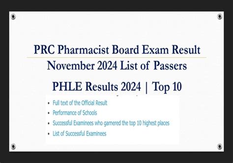 prc board result|PHLE RESULT 2024 .